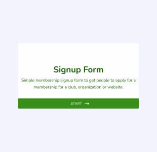 Signup Form Template