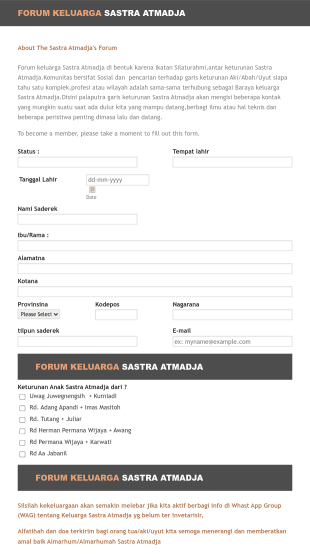 Silsilah Keluarga Sastra Atmadja