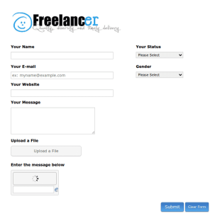 Simple Business Contact Form Freelancer