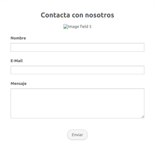 Simple Contact Form In Spanish