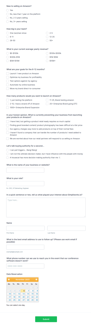 E Commerce Seller Onboarding Form Template