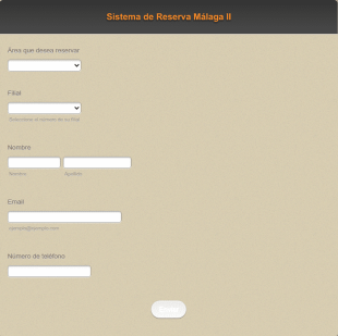 Sistema De Reservas Málaga II