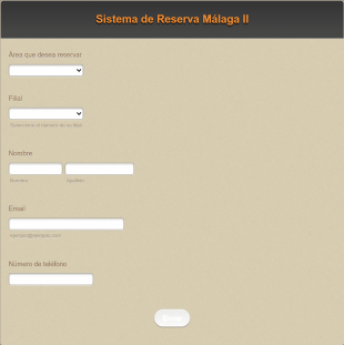 Sistema De Reservas Málaga II