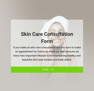 Skin Care Consultation Form Template