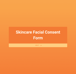 Skincare Facial Consent Form Template