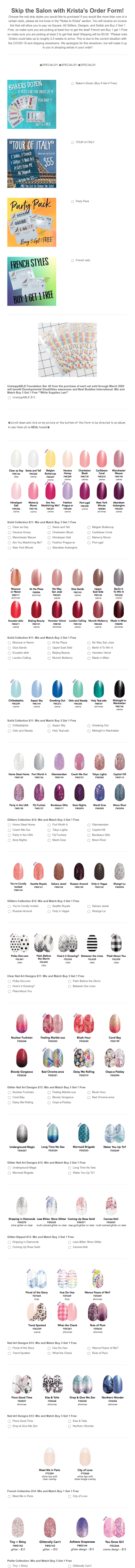 Krista Schippers Order Form Template