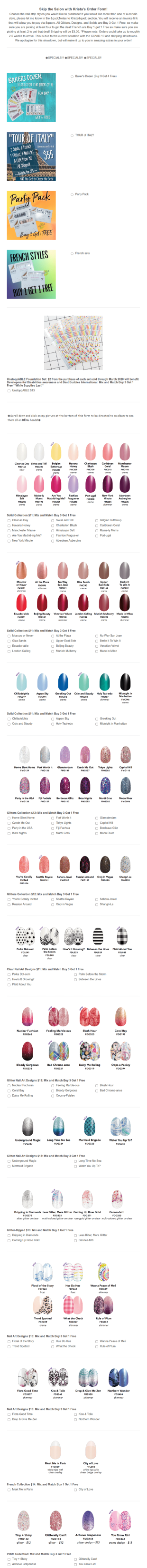 Krista Schippers Order Form Template