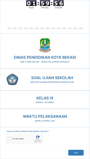 Soal Ujian Sekolah (Us) Pai 2021 Form Template