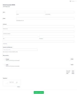 Societe De Production Avicole Moderne Form Template