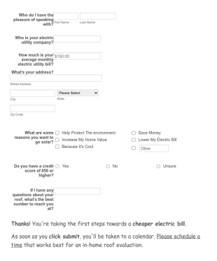 Solar Referral Form Template