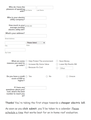 Solar Referral Form Template