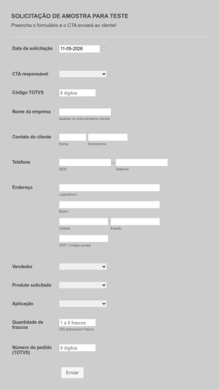 Solicitação De Amostra 1