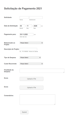 Solicitação De Pagamento