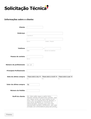 Solicitação Técnica