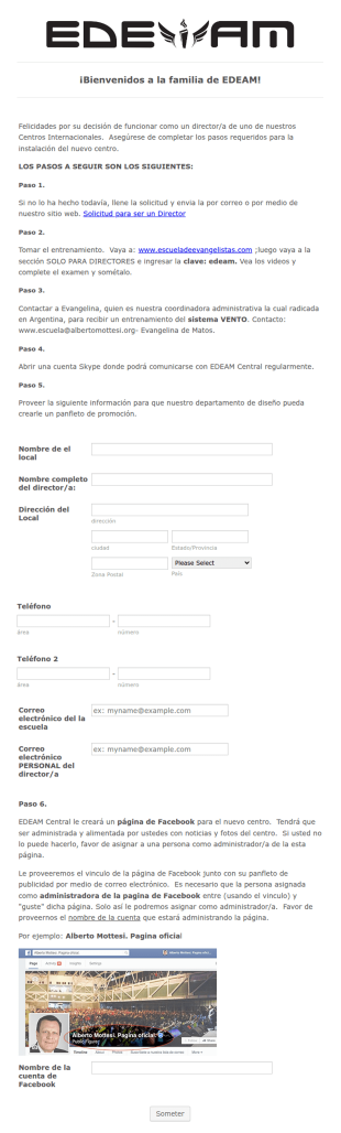 Solicitud De Afiliación De Director