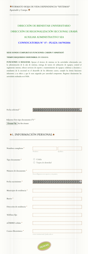 Solicitud De Beca Para Personal Administrativo Universitario Form Template
