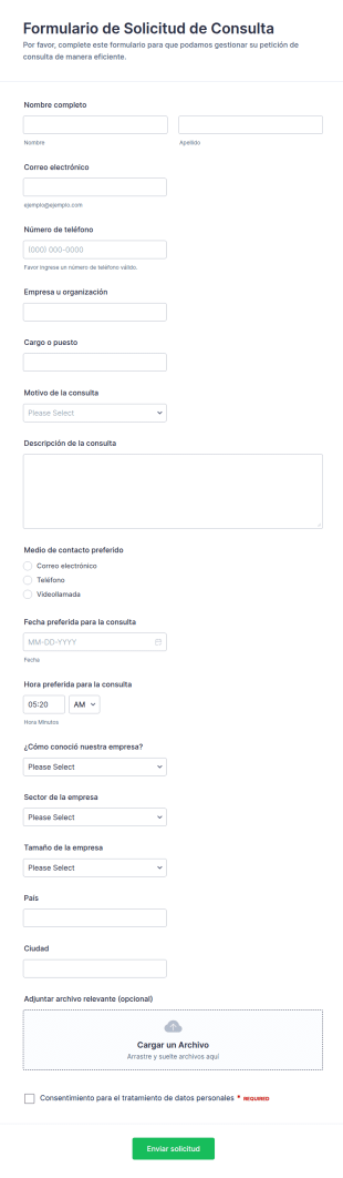 Solicitud De Consulta