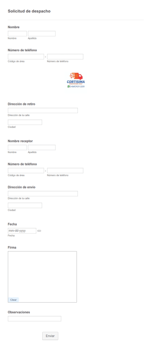 Solicitud De Despacho