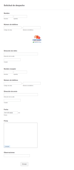 Solicitud De Despacho