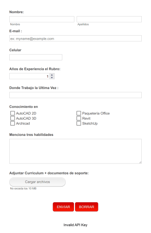 Solicitud De Empleo Para Arquitecto Form Template