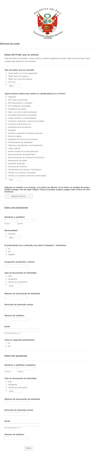 Solicitud De Poder