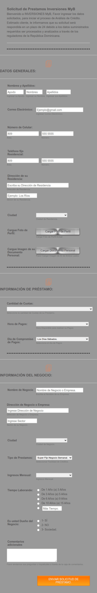 Solicitud De Prestamos Semanal