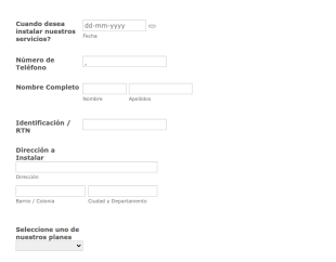 Solicitud De Servicio De Internet ENRED TRUJILLO