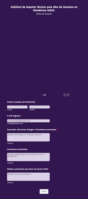 Solicitud De Soporte Técnico