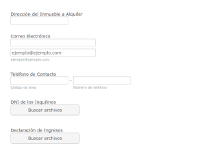 Solicitud Para Alquilar