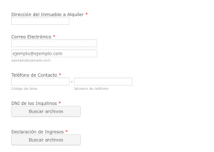 Solicitud Para Alquilar