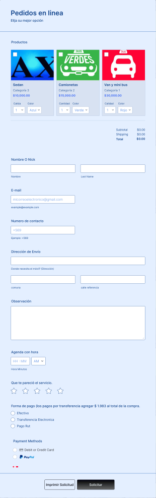 Solicitud Radio Taxi Soy El Fito Form Template