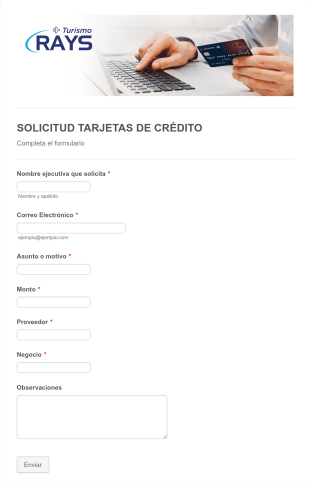 Solicitud Tarjetas De Crédito