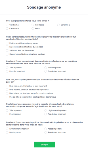 Sondage Anonyme