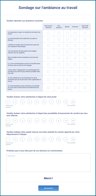 Sondage Sur L'ambiance Au Travail