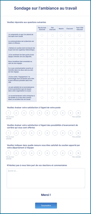 Sondage Sur L'ambiance Au Travail