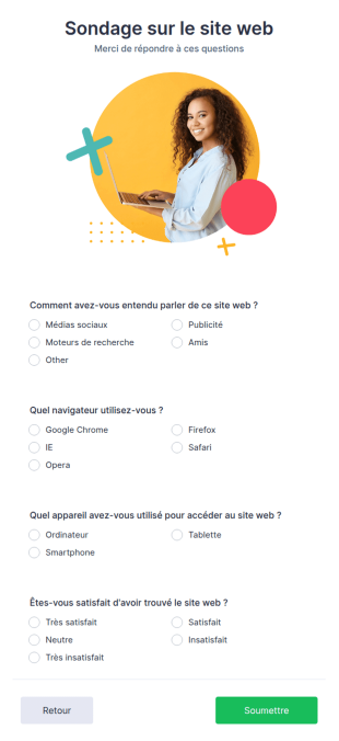 Sondage Sur Le Site Web