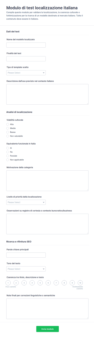 Sondaggio Di Testing