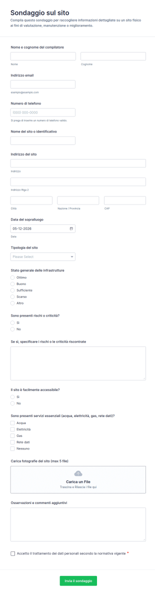 Sondaggio Sul Sito