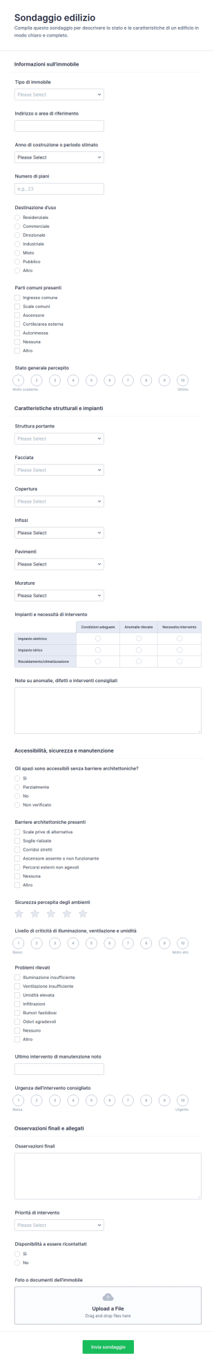 Sondaggio Sulla Costruzione