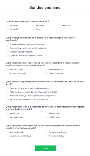 Sondeo Anónimo