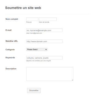 Soumettre Un Site Web