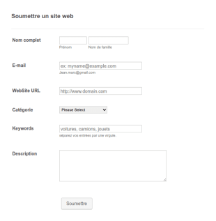 Soumettre Un Site Web