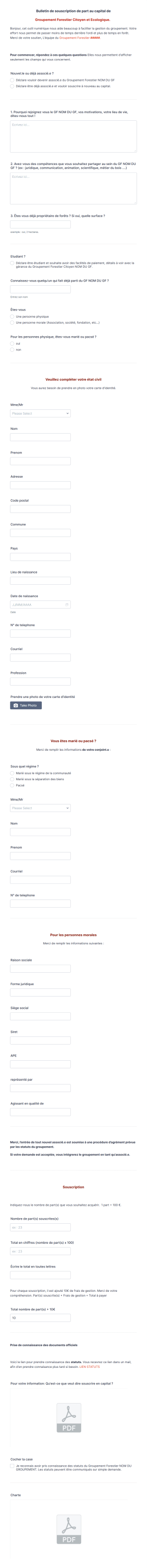 Souscription_Groupement_Forestier_Citoyen_et_Ecologique Form Template