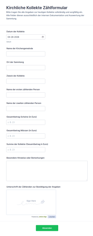 Spendenzähler Formular