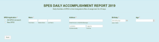 Spes Accomplishment Report 2019 Form Template