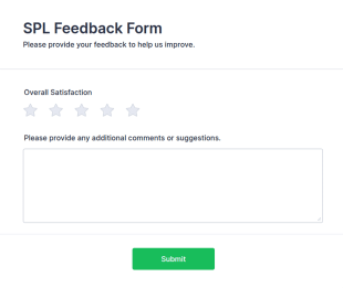 SPL Feedback Form Template
