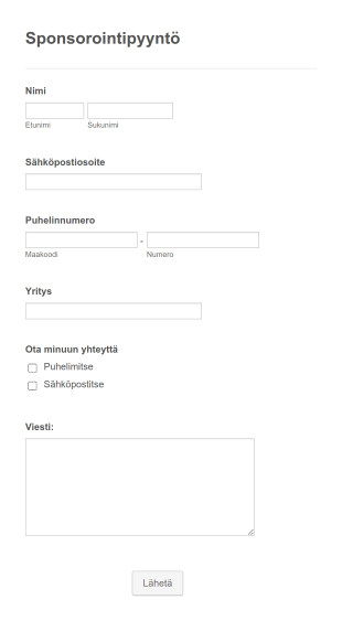 Sponsorointipyyntö