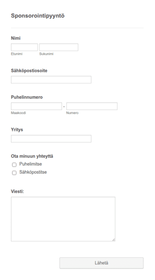Sponsorointipyyntö
