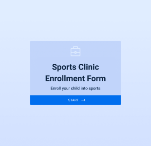 Spor Kursu Kayıt Form Template