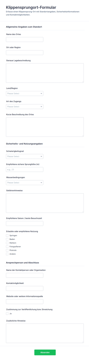 Sprungstellen Checkliste